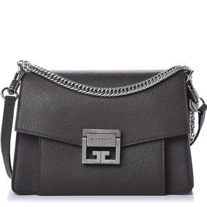 Givenchy Small GV3 Grey Goatskin Shoulder Bag